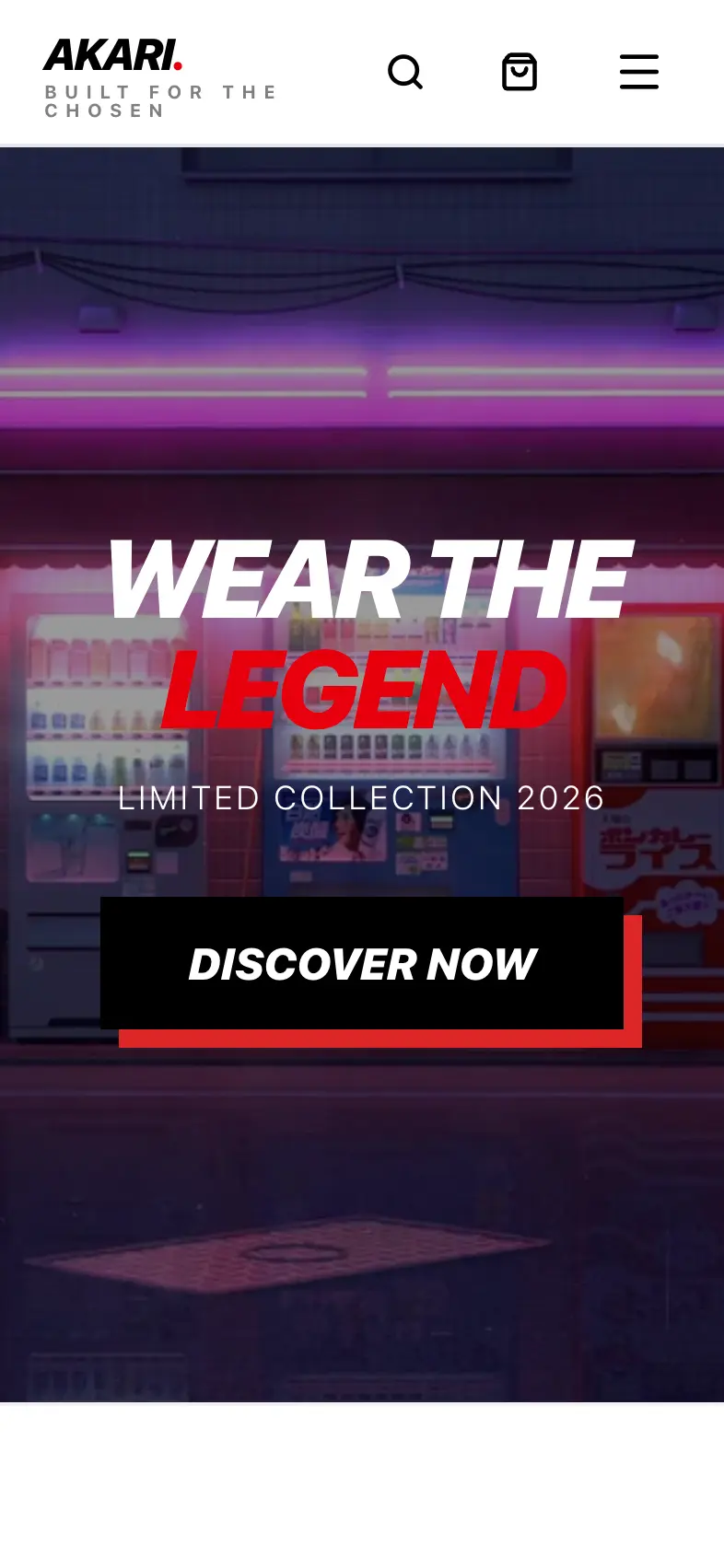 Akari - Streetwear Brand Mobile