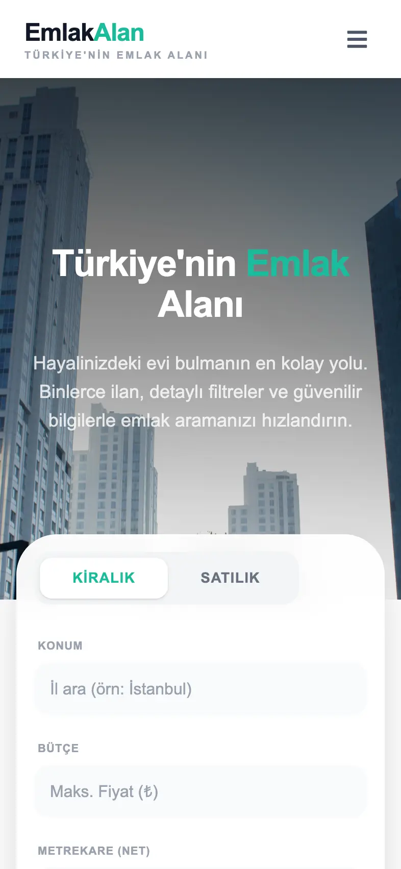 EmlakAlan – Real Estate Mobile